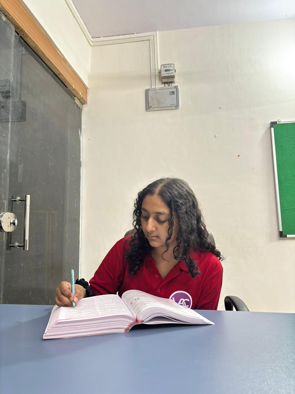 Student studying in the VACIIT classroom